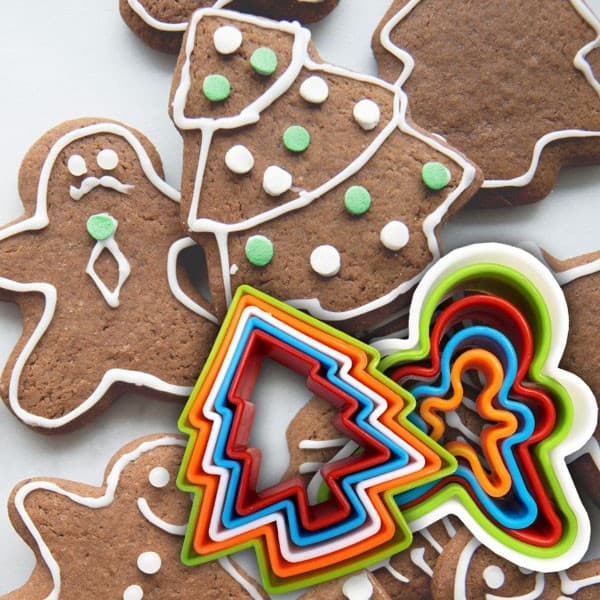 Cortador de Biscoitos Boneco Árvore de Natal Pasta Americana Confeitaria Artigo de Cozinha
