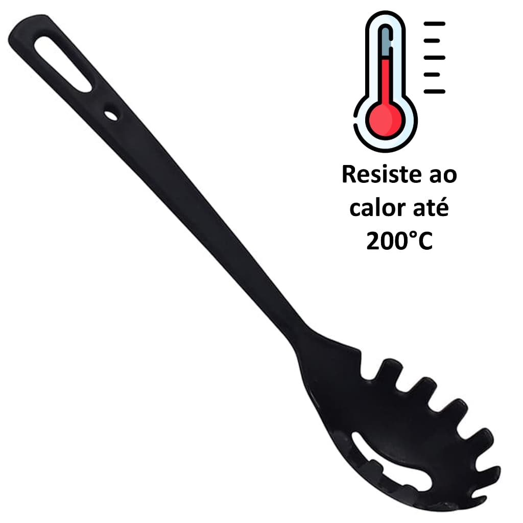 Pegador De Macarrão, Massa Nylon (Para Alta Temperatura) Suporta Até 200°