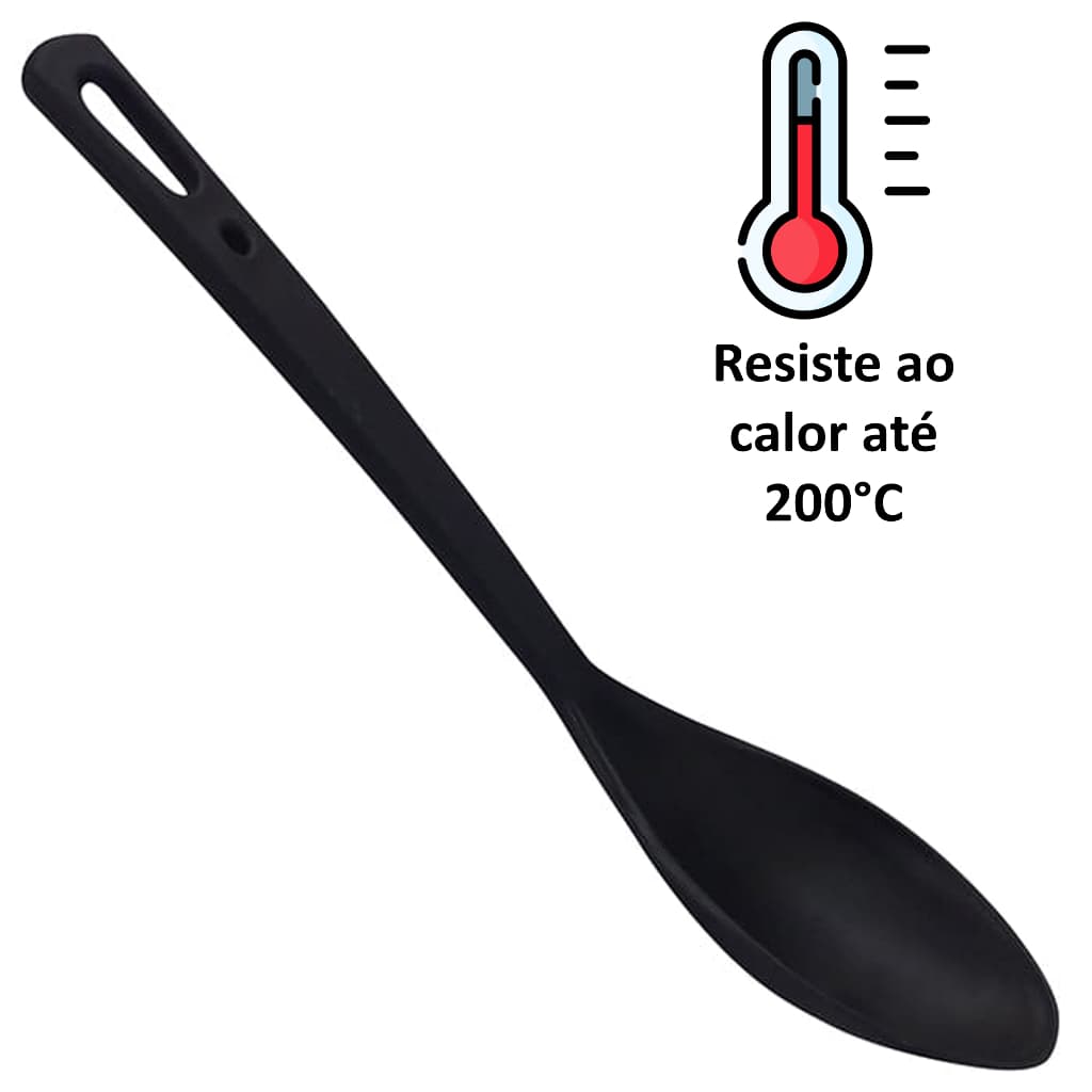 Colher de Arroz de Nylon (Para Alta Temperatura) Suporta Até 200°