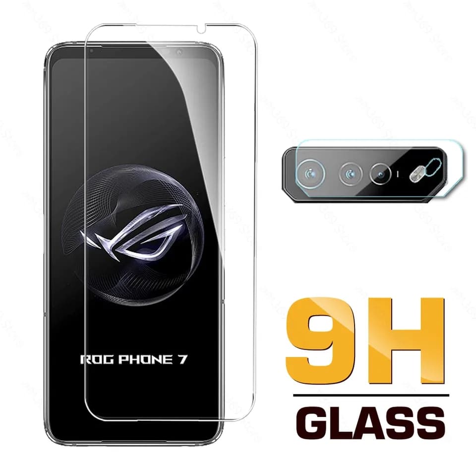 Kit 2 In 1 Película Clear Pro Glass Vidro Nanotemperado Asus Rog Phone 7+Película Câmera traseira