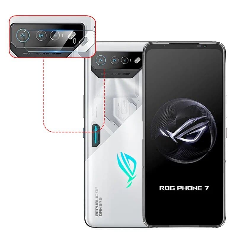 Película para Camera Traseira P/ Asus Rog Phone 7 / Rog Phone 7 Pro Tela 6.78 - Película Premium Asus Rog Phone 7 Pro Ultimate Película Rog Phone 7 Câmera Protetor de Tela Rog Phone 7