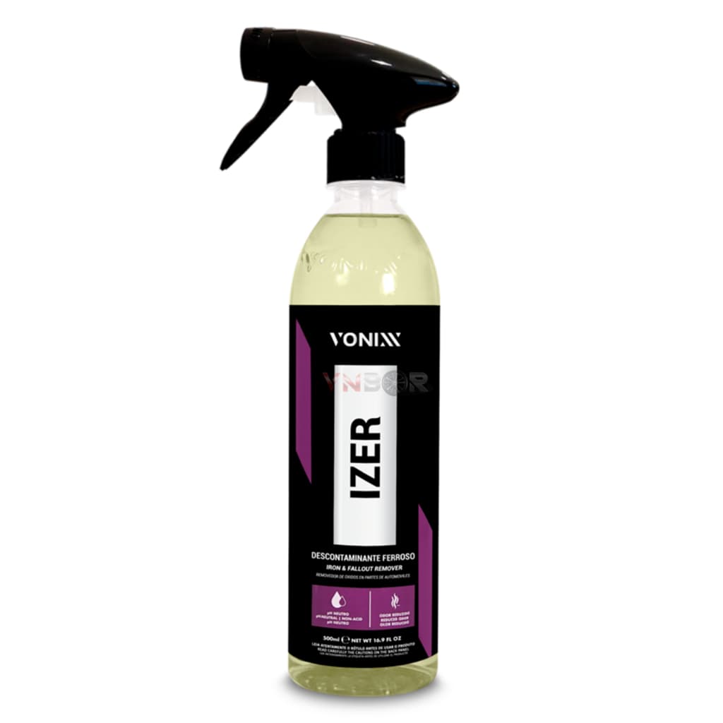 IZER 500ml Vonixx Descontaminante Ferroso Tira Ferrugem Limpa Rodas Limpador de Rodas Lava Rodas Limpeza de Aros Automotivo Automotiva Estetica