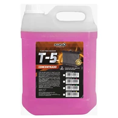 Aditivo Para Radiador Rosa T5 Long Life 5 Litros