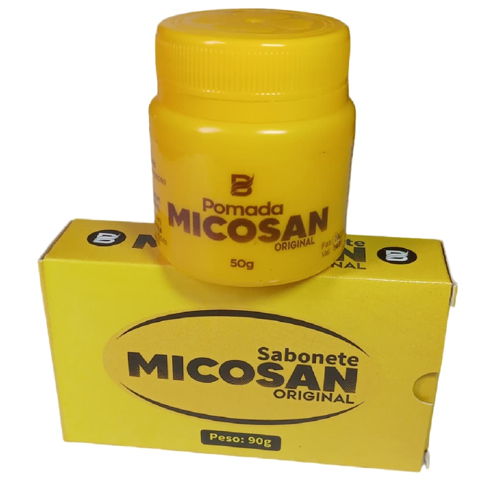 Kit Micosan Original  Manchas 1 Pomada Clareadora Baruc 50g 1 sabonete em barra 90g Para Micoses Em Geral