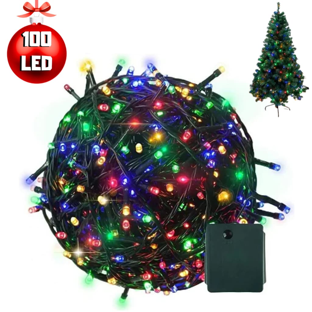 Pisca Pisca Kit 5 Unidades 100 Led 127 Volts 220 Volts Colorido Natal Decoração