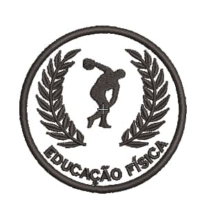 PATCH BORDADO TERMOCOLANTE-LOGO-CURSO- EDUCAÇÃO FISÍCA
