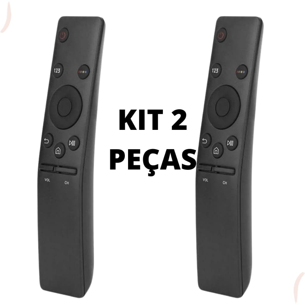 KIT 2 CONTROLE REMOTO PARA TV Samsung Led 4k Smart Curva