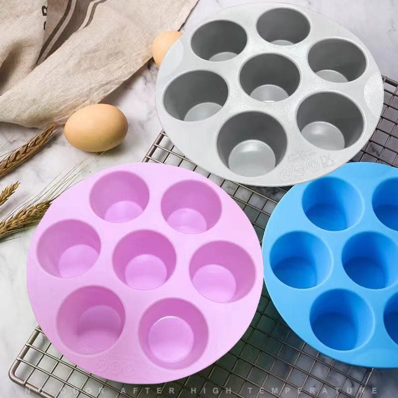 Tapete Fryer Anti-Aderente De Silicone Para Air Fryers Silicone Muffin/Bolo Copos Casa Moldes Cupcake  LY-70163