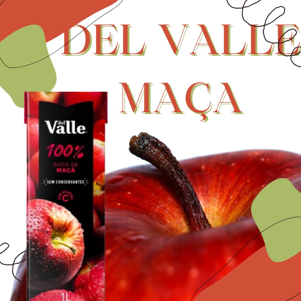 SUCO DEL VALLE 100% FRUTA MAÇA DEL VALLE 1 LITRO - KIT 03UNID