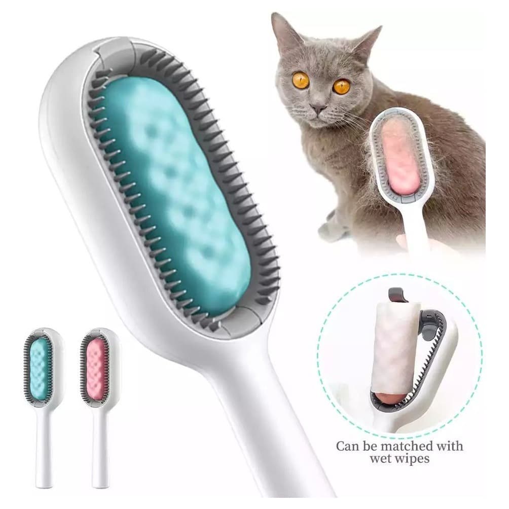 Escova Rasqueadeira Removedor Tira Pelos  Pet Cachorro Animais Gato