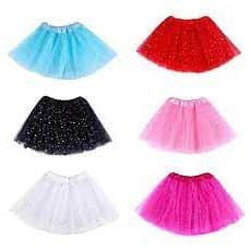 Fantasia Para Carnaval Saia Tule C/Brilho 40 cm