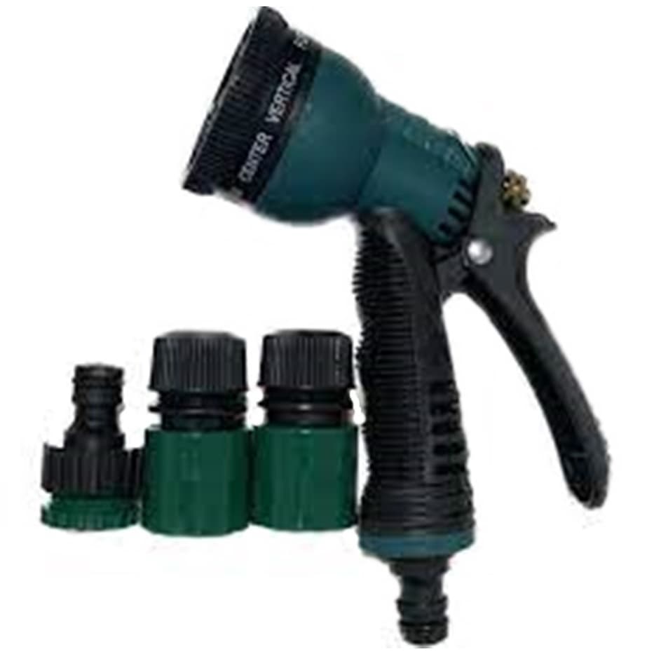 Kit Esguicho Para Jardinagem TroyaTools - Esguicho + Kit Para Engate Rápido Para Mangueiras