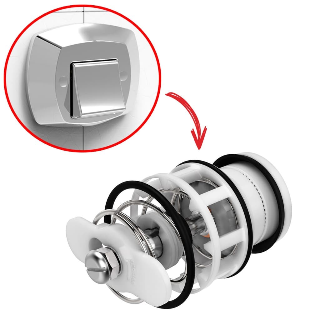 Kit reparo c/ mola válvula descarga DOCOL RI-484 de 1 1/2" (40mm) Blukit