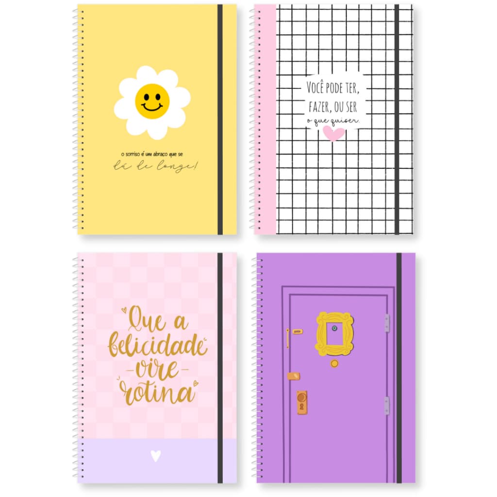 Planner Semanal Pastel Color - Erudittas Agenda Permanente nas Versões Datado e Não Datada