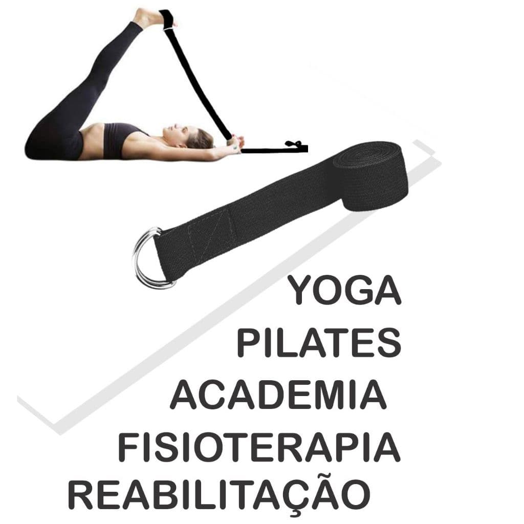 Cinto Faixa Para Yoga / Pilates / Alongamento / Funcional