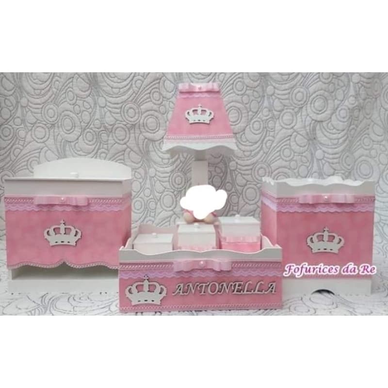 Kit higiene em MDF Princesa
