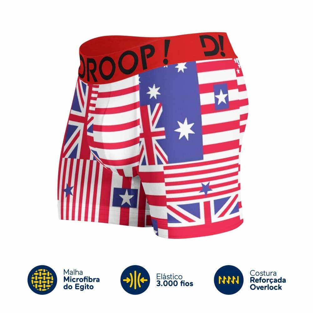 Kit 10 Cuecas Boxer Box Droop! Malha Peruana Importada