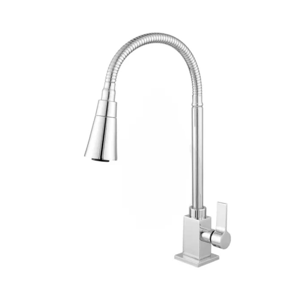 Torneira Quadrada Luxo Gourmet Cone Com 2 Jatos Cromada 4168