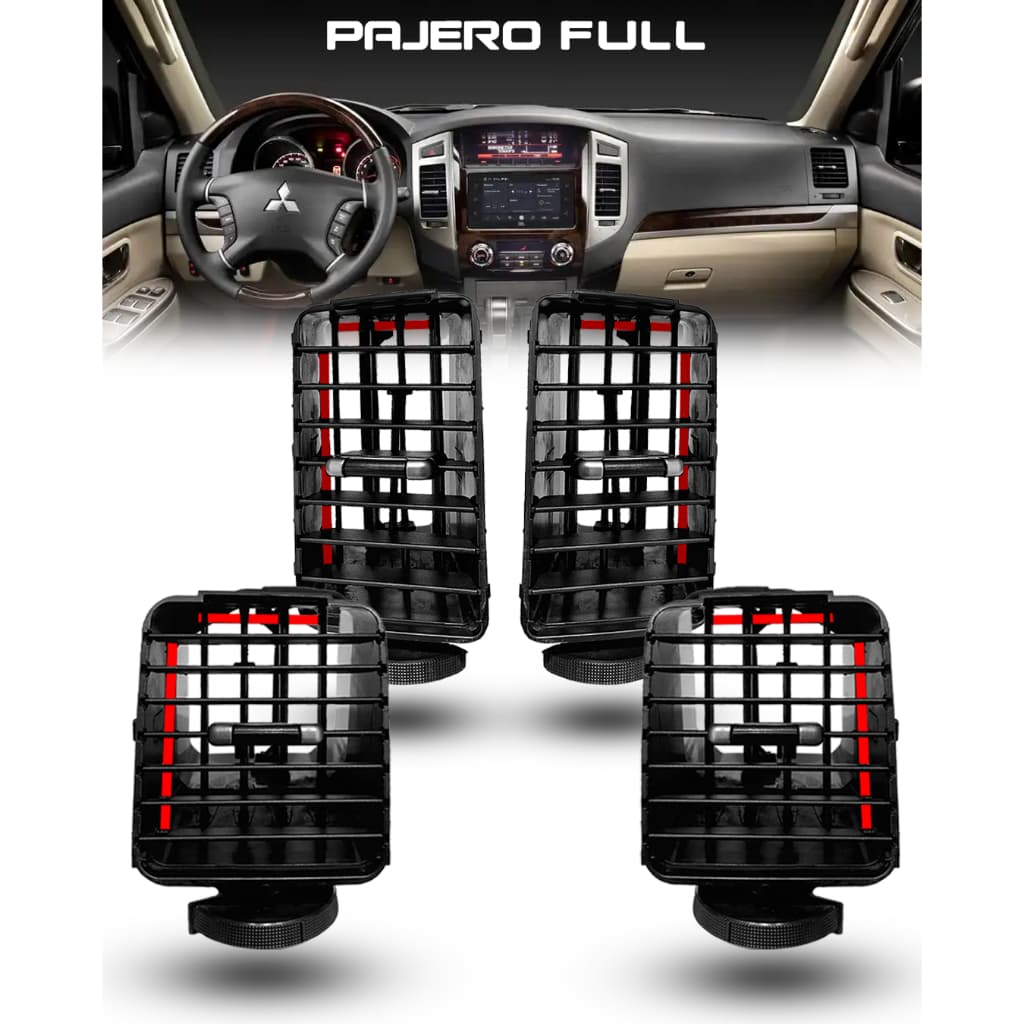 Kit Hastes para Difusor de Ar aletas Mitsubishi Pajero Full aletas Completas