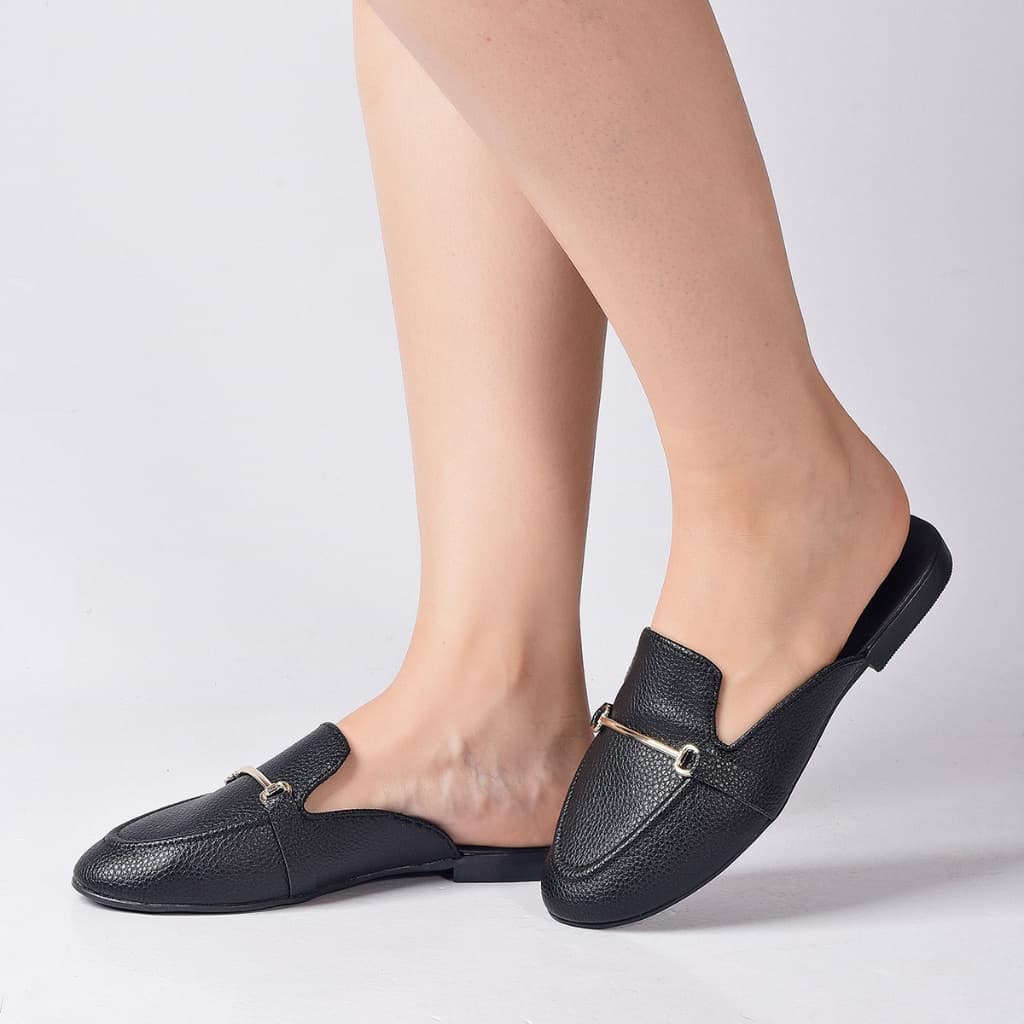 Mule Feminino Rasteirinha Bico Redondo Corrente Super Promoção Verao