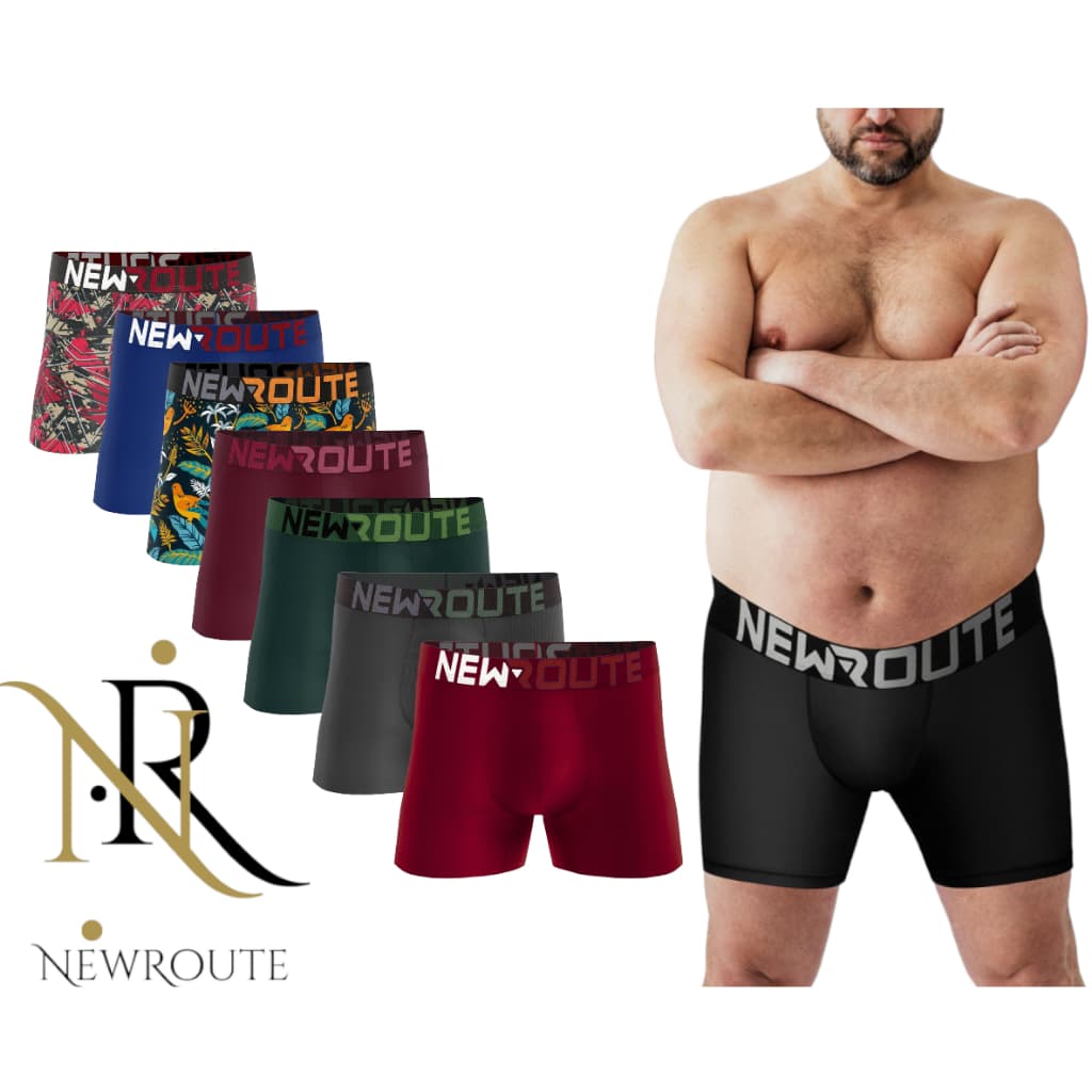 Kit 5 Cuecas Boxer Xgg Plus Size Cueca Box Masculino
