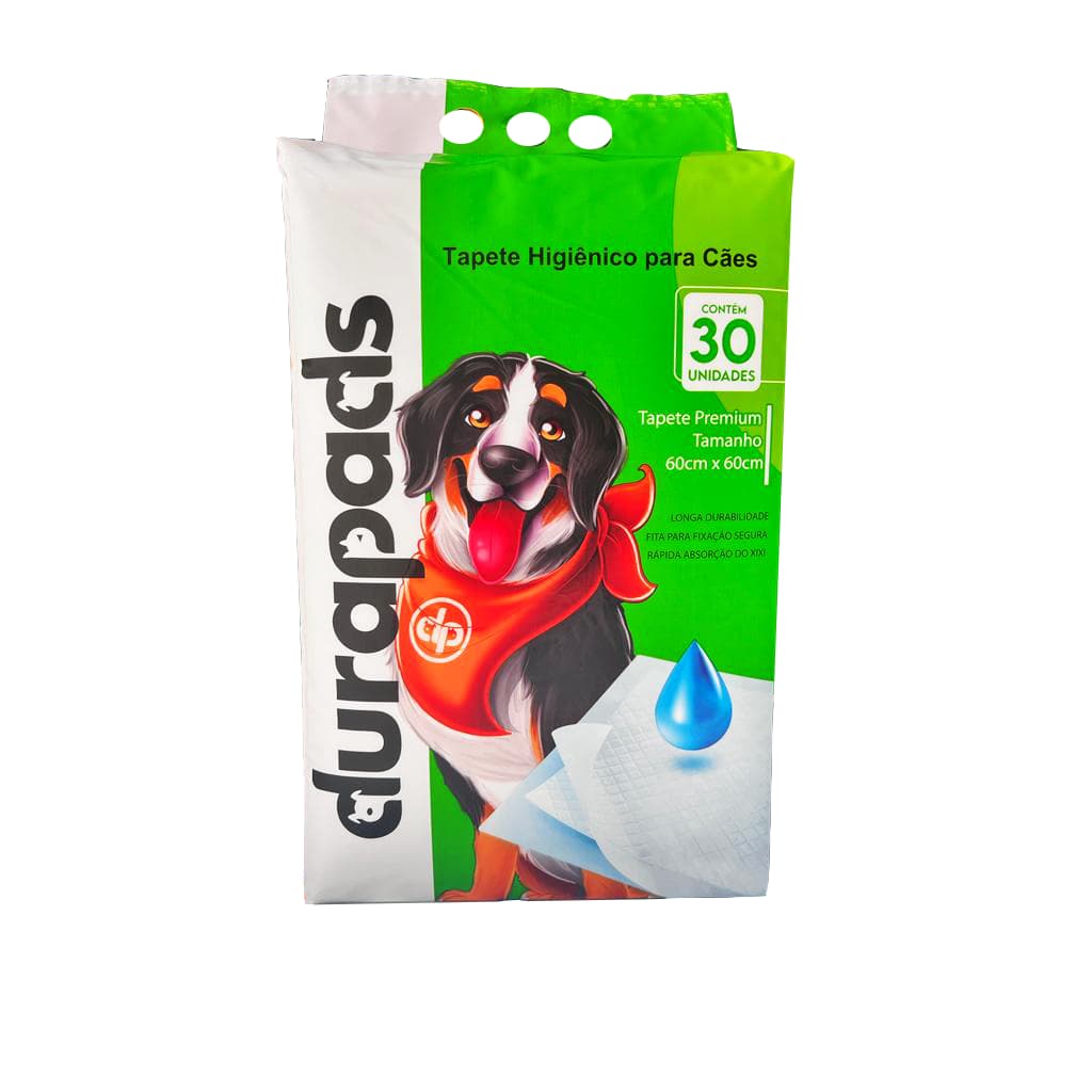 Tapete Higiênico para Cães Cachorro 60x60cm Pet Premium Durapets 30 unidades