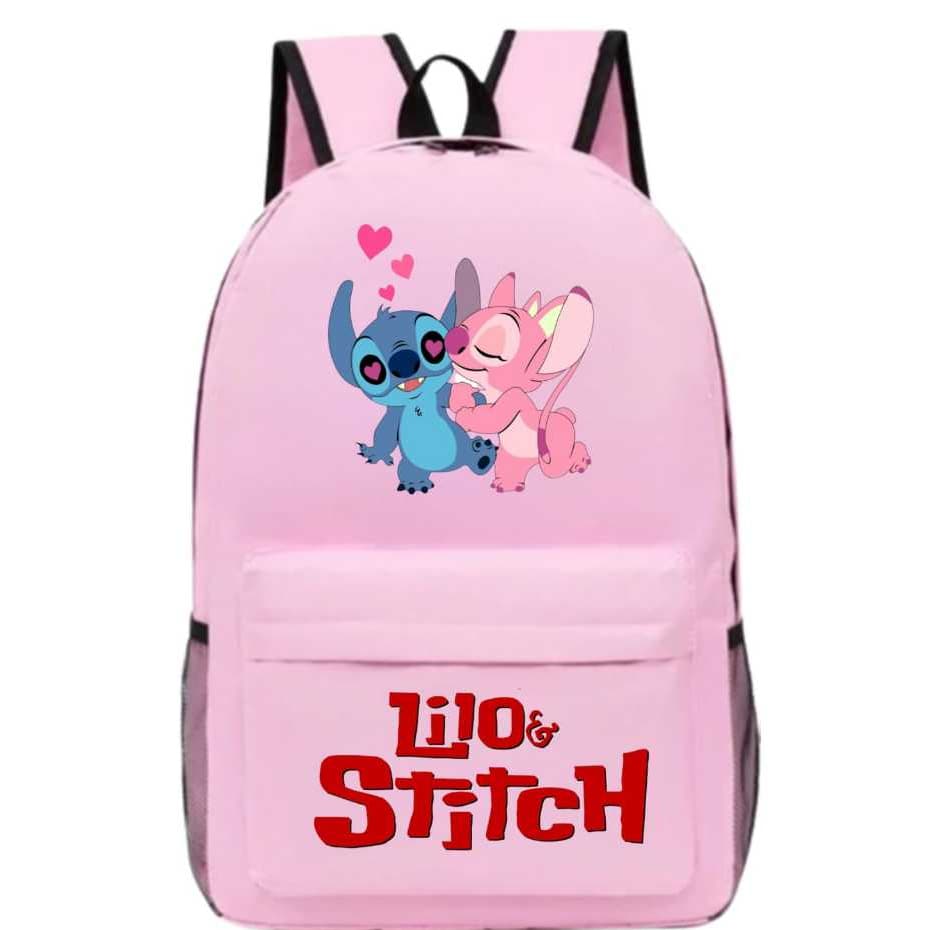 Mochila Lilo Stich Rosa Claro Mochila Escolar do Lilo Stich Mochila para Passeio