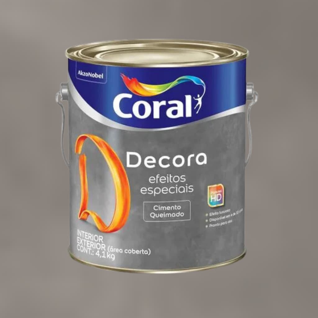 Coral Cimento Queimado Decora Efeitos Especiais Galão 4,2kg Céu Cimento