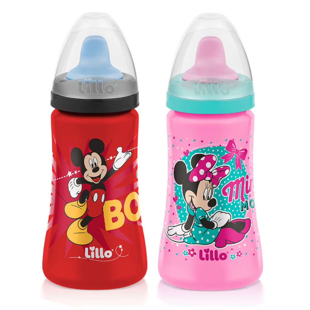 Copo de Treinamento Lillo 300 mL Bebedor TPE +6 meses Disney Minnie Mickey