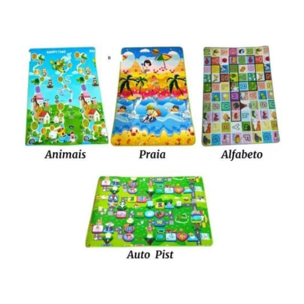 Tapete Tatame Infantil 1,80m x 1,20m Educativo Atividades Térmico Gigante  2,5mm ou 5mm emborrachado