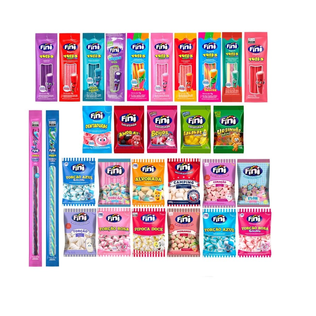 O Kit de Fini que Combina com Você! Escolha Tubes Marshmallow Goma e Desenrola Festa
