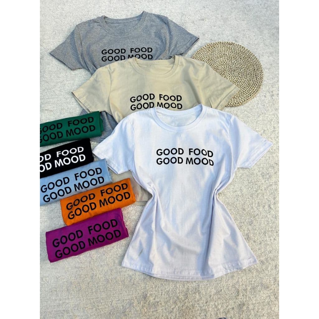 Camiseta T-Shirt Feminina Algodão simples GOOD