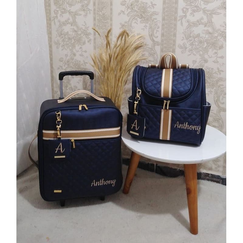 Mochila e mala de rodinhas personalizado menino
