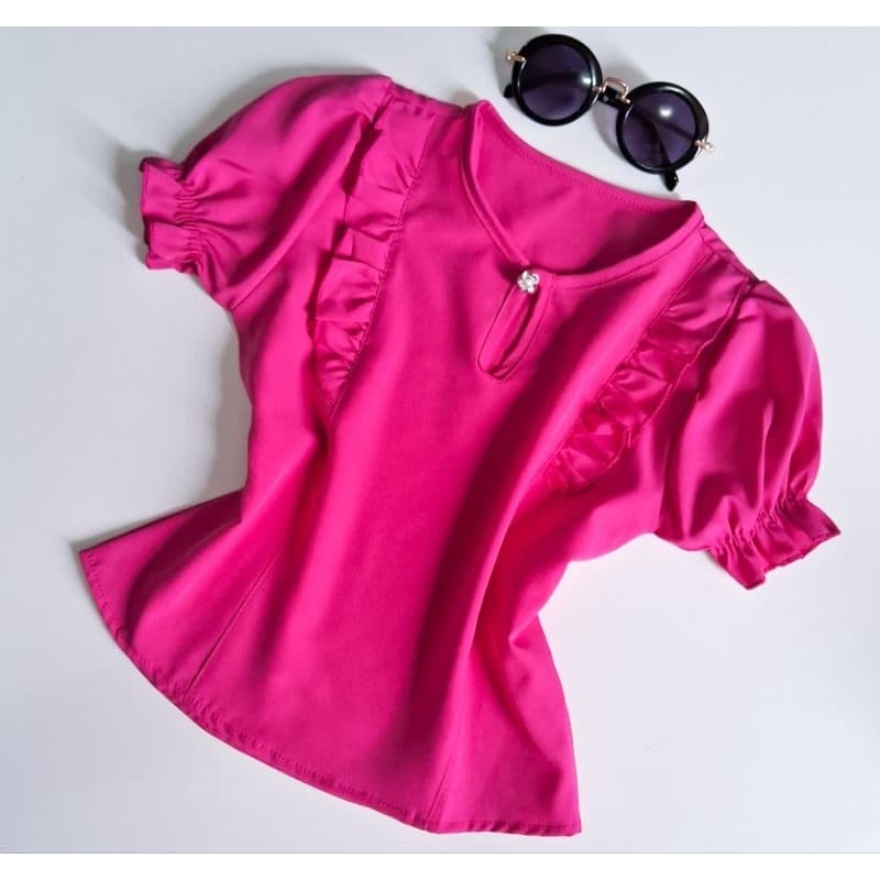 Blusa infantil moda blogueirinha
