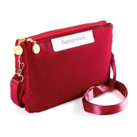 Bolsa Tupperware Premium Transversal Cherry importada vermelha