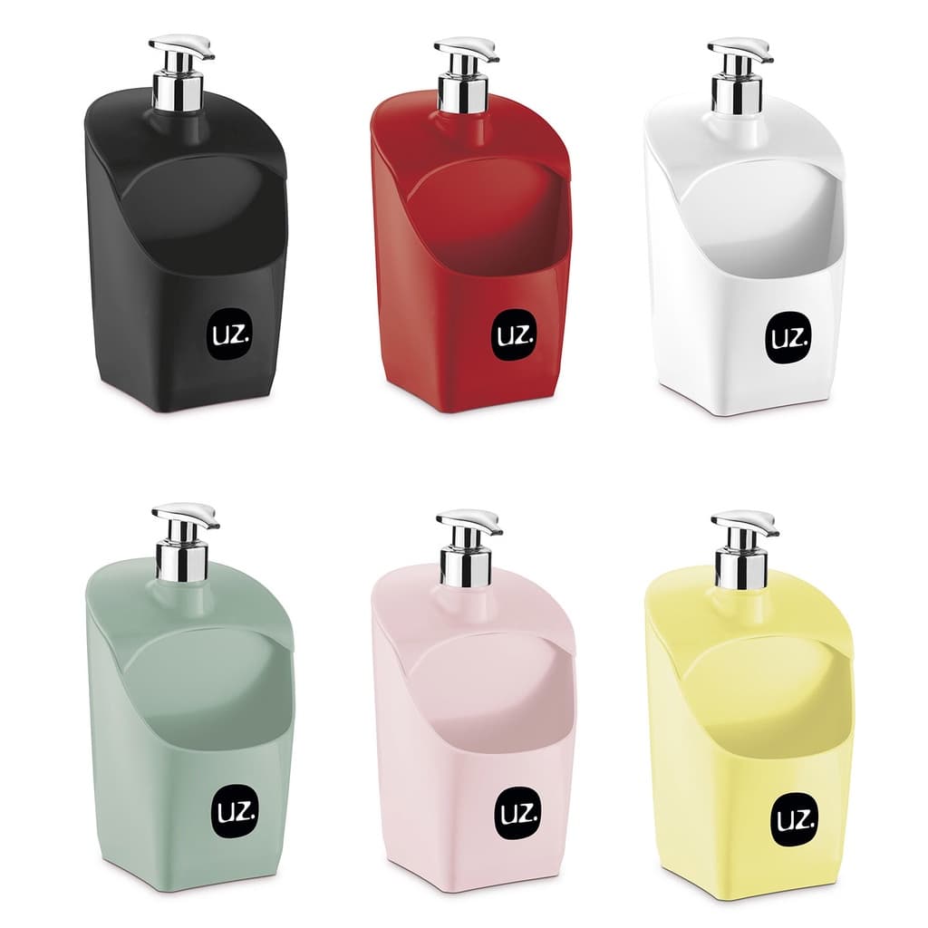 Porta Detergente Com Suporte Para Esponja Plástico UZ
