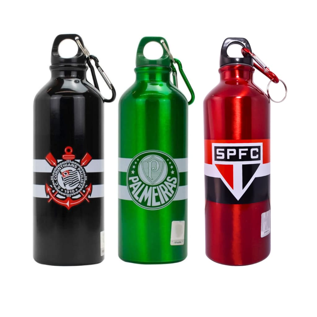 Garrafa de times oficiais em alumínio 500ml
