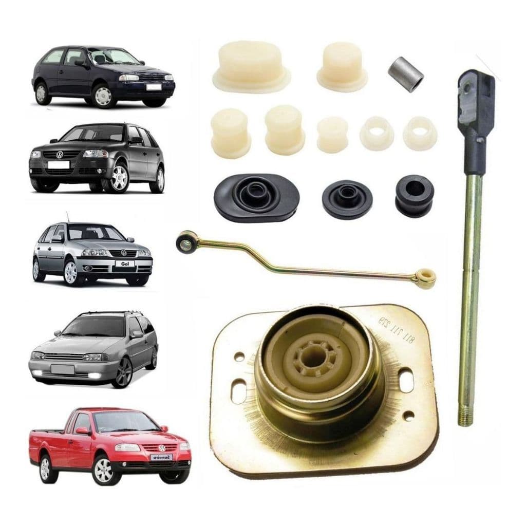 Kit Trambulador Reparo Gol Parati Saveiro Voyage G1 G2 G3 G4 bucha alavanca de cambio caixa 5 marcha