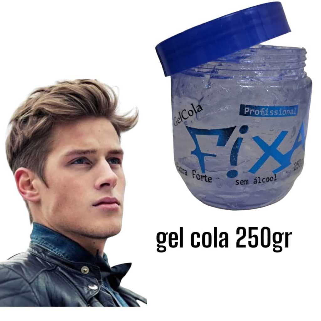 GEL COLA FIXA PROFISSIONAL BARBEARIA CABELO EXTRA FORTE OFERTA