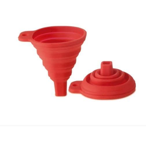 Funil de silicone retratil