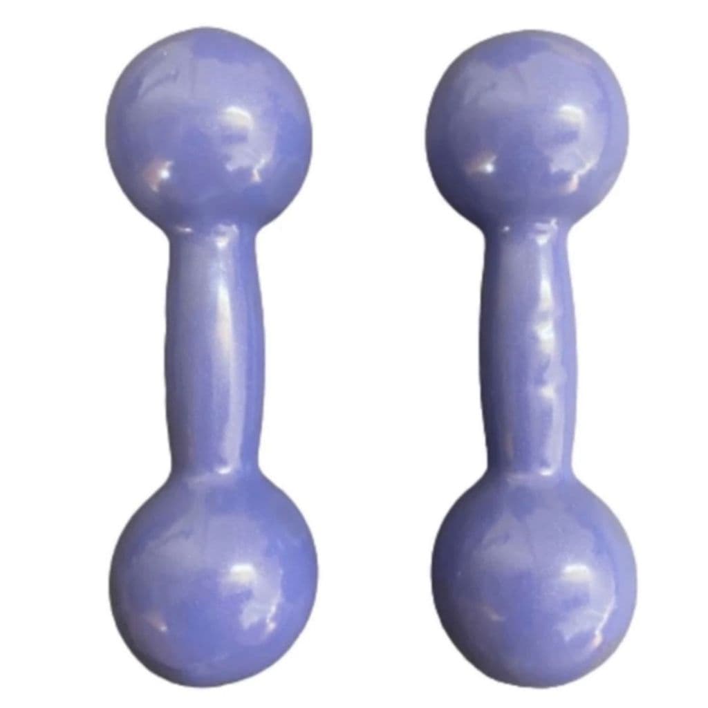 Par de halteres emborrachado 4kg roxo - 8kg total