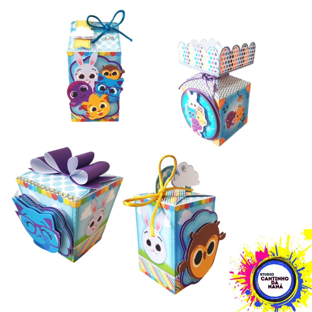 Kit Festa Bolo Fofos  Bolofofos Aniversário Personalizados Caixinhas