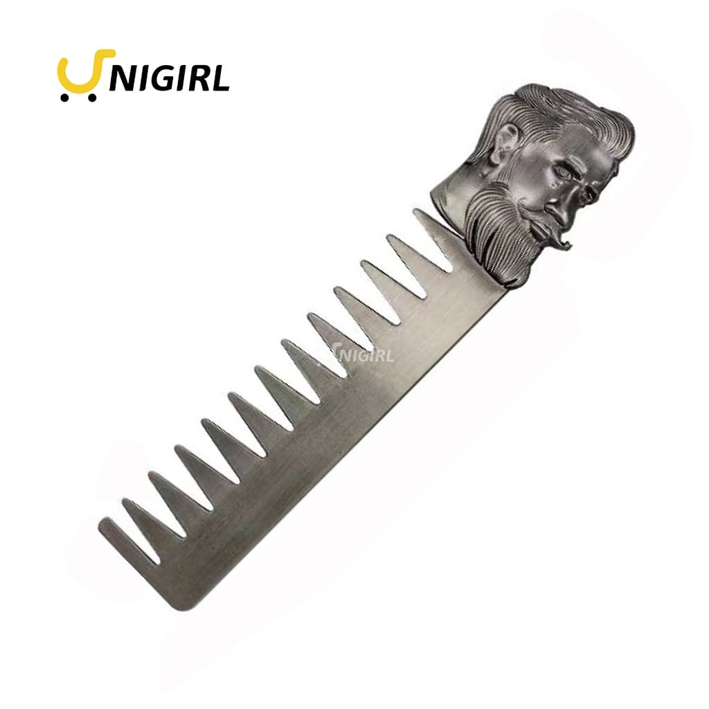 Pente Barba Portátil Corte Profissional de Barbeiro Cabeleireiro Cabelo Pente Cabeça Dente M