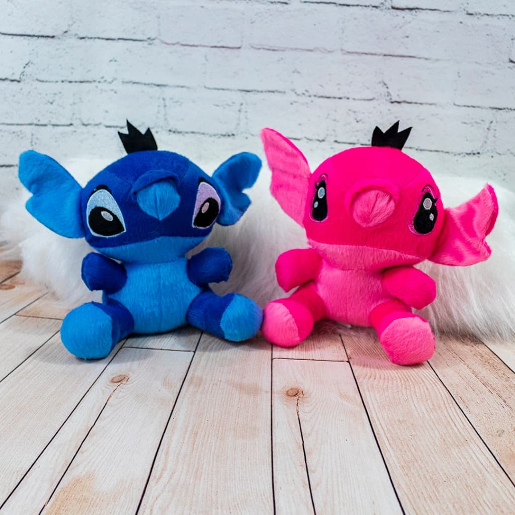 Bonecos Stitch de Pelúcia - 2 Unidades - Lilo e Stitch