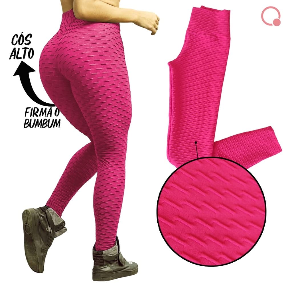 Legging Bolha Suplex Cós Alto Empina Bumbum Fitness Academia legue suplex textura Flocada Leg Cintura alta qualidade