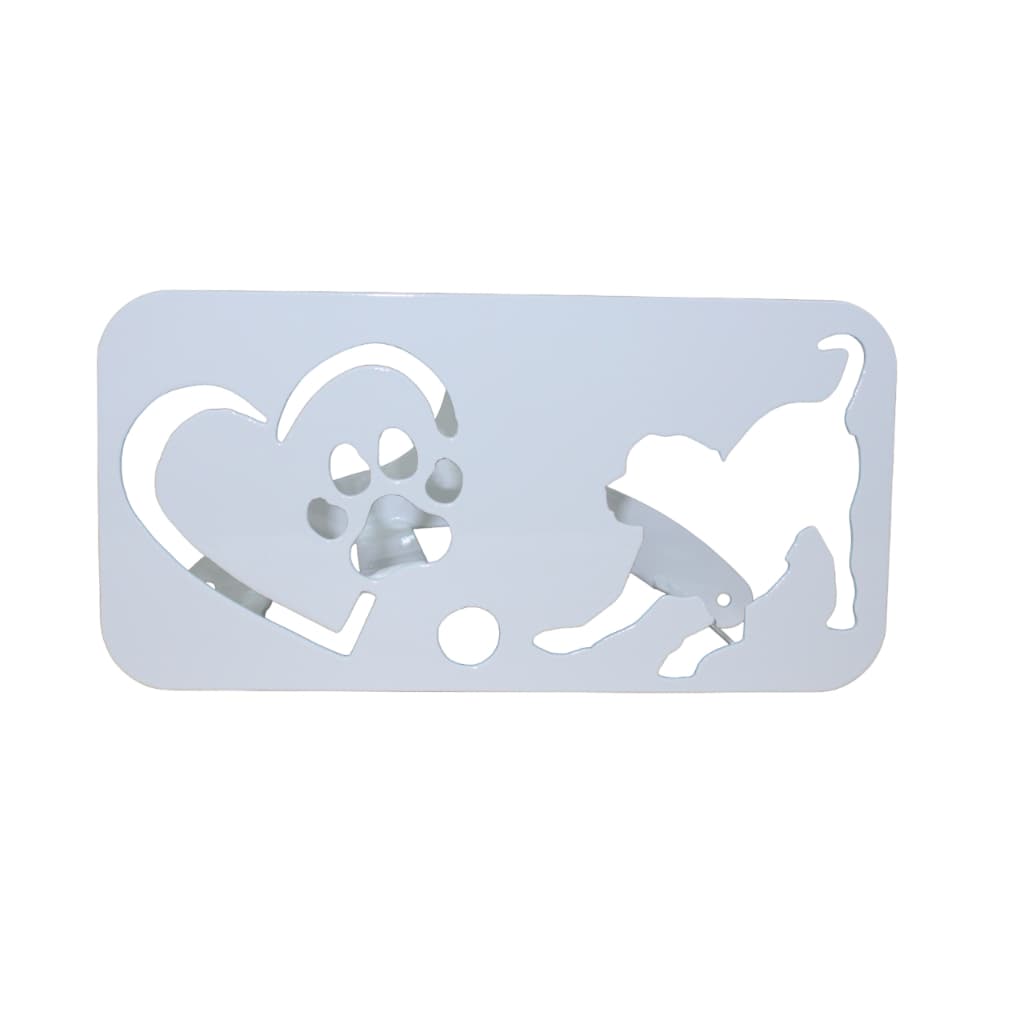 SUPORTE ENROLADOR MANGUEIRA JARDIM CACHORRO BRANCO All Style