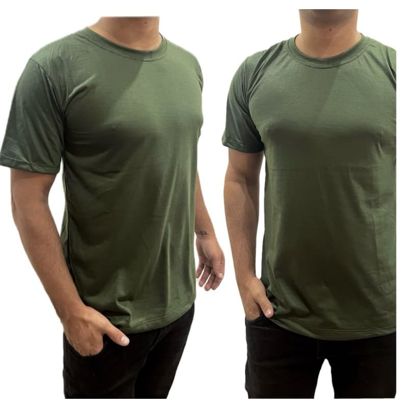 Camiseta verde militar Masculina Basica Poliéster  Várias Cores Sublimação Treino Academia Uniforme