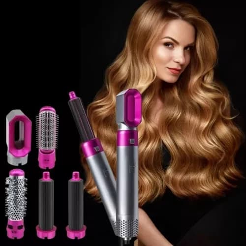 5 Em 1 Secador De Cabelo Escova Alisadora Modeladora
