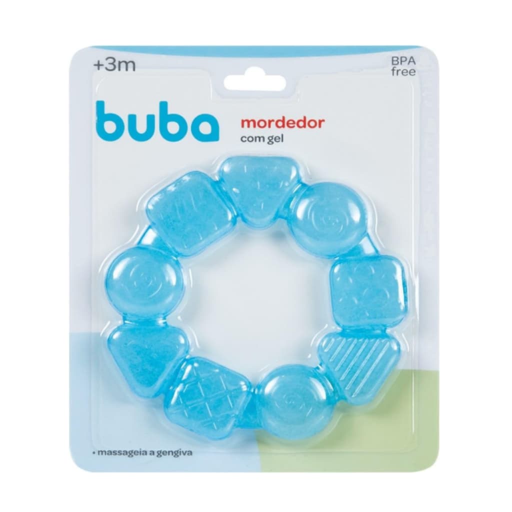 Mordedor em Gel MultiFormas Buba - Massegeador Gengiva Bebê