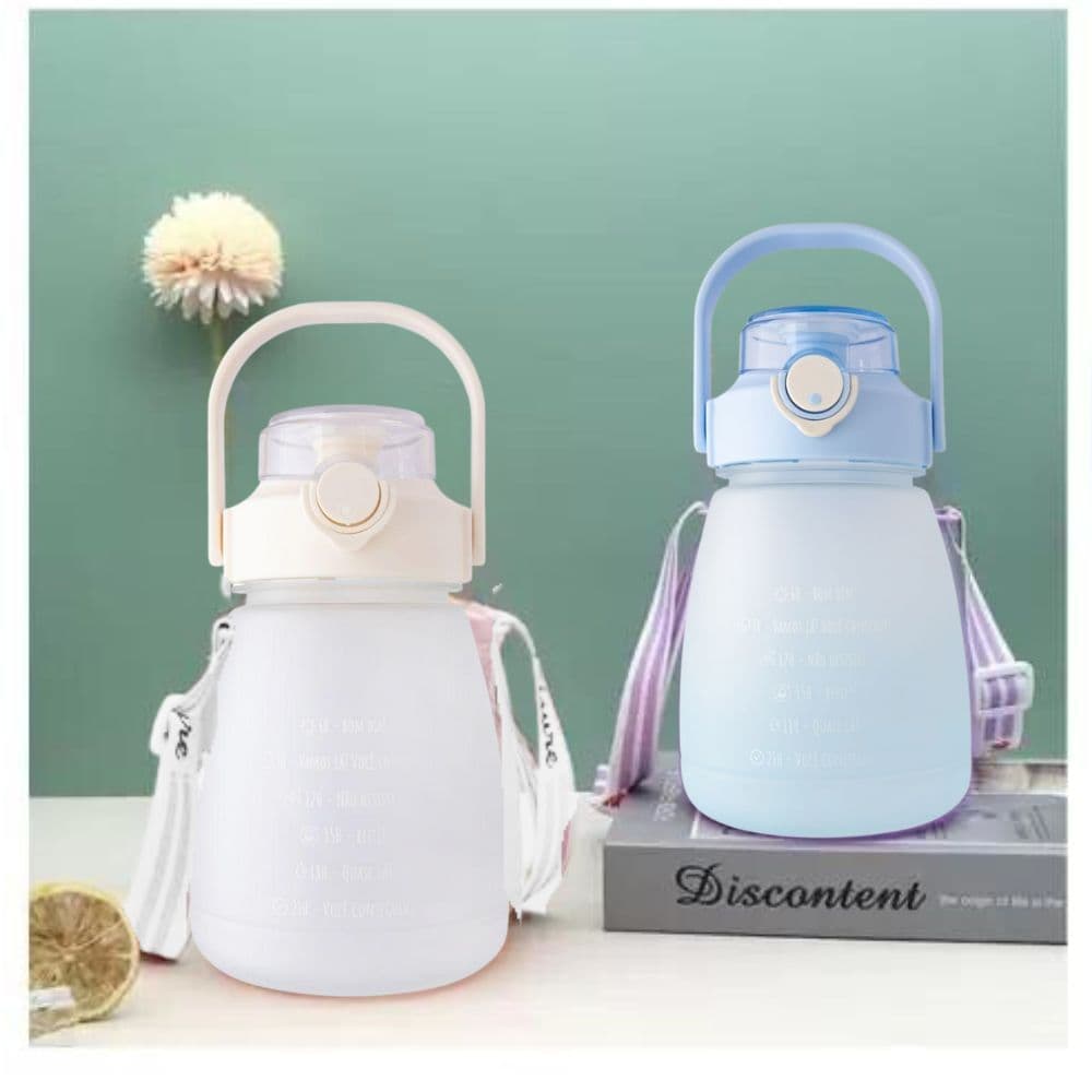 Garrafa De Água Infantil Squeeze Criança 1.3L Com Adesivos